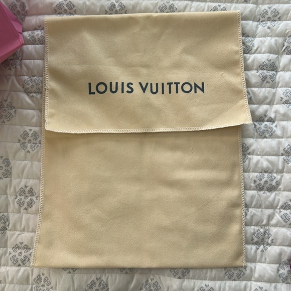 TWO WAY Monogram Coated Canvas & Leather Straps Crossbody Bag COMES WITH BOX - Picture 12 of 13